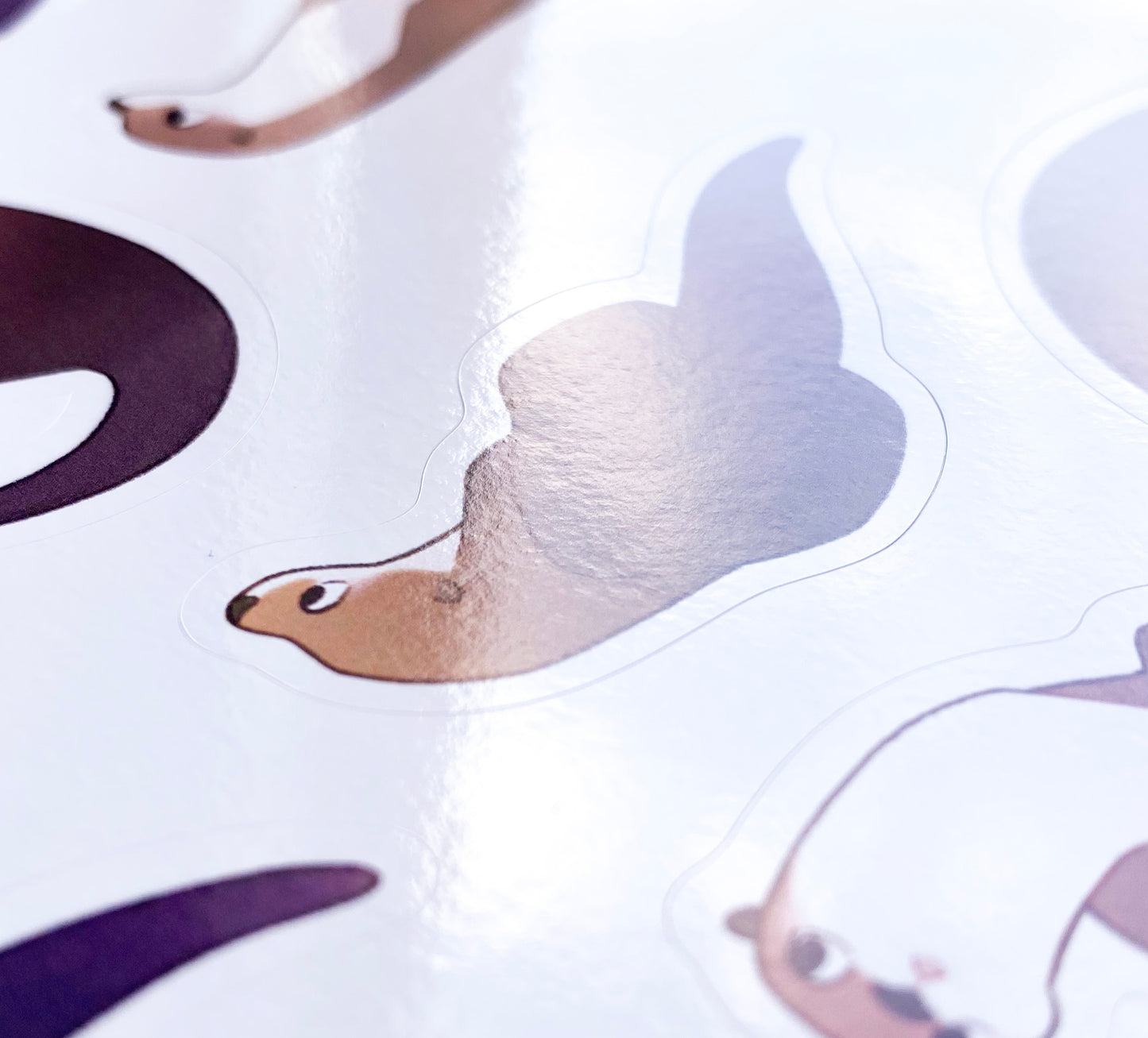 sweet otters sticker sheet