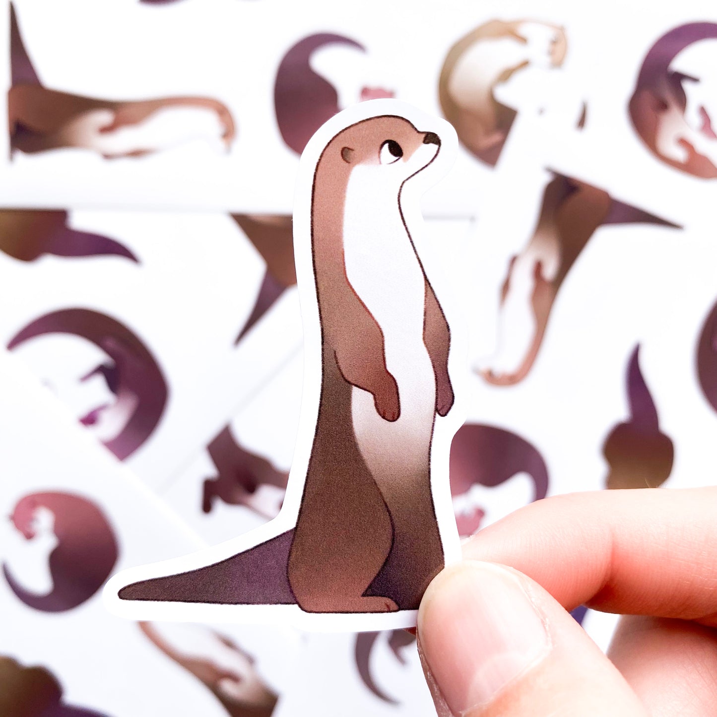 sweet otters sticker sheet