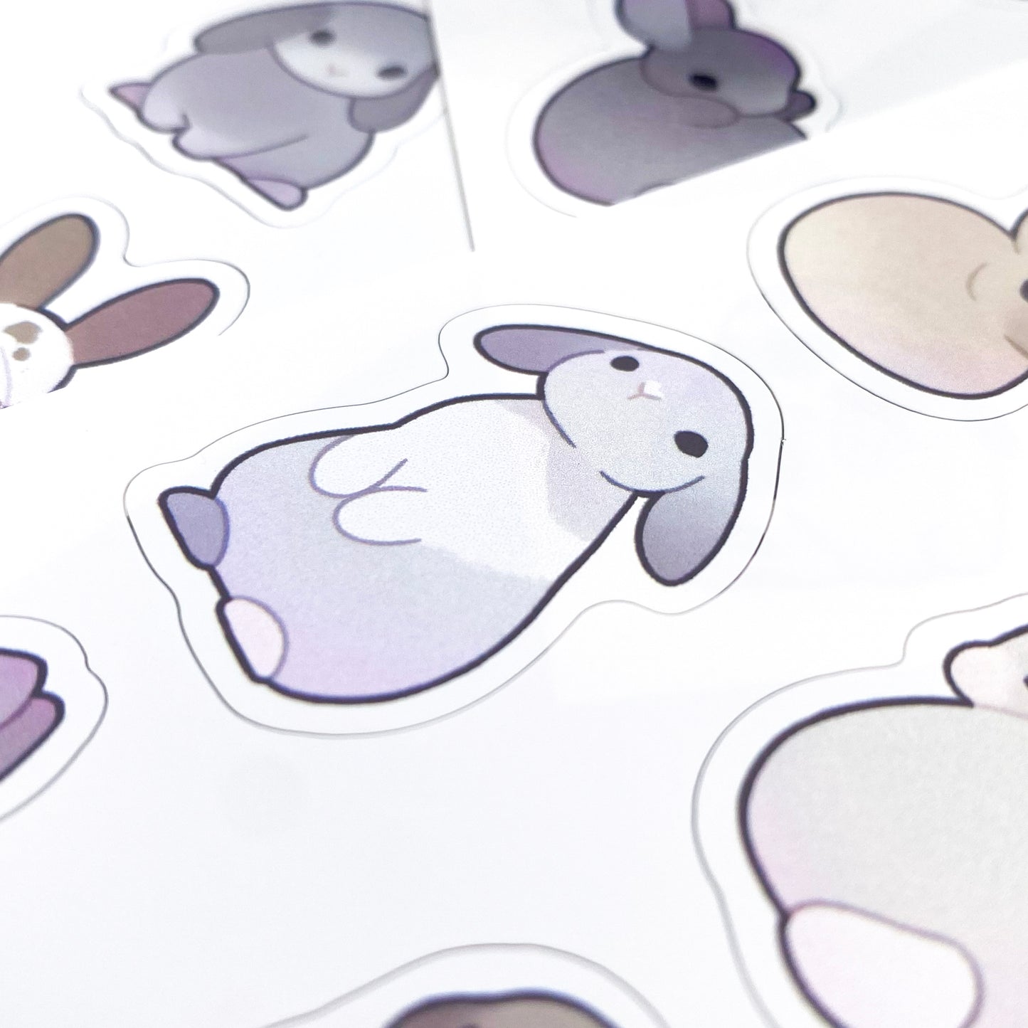 A close-up of the sheet, showing the texture of the glossy vinyl and the good print quality.