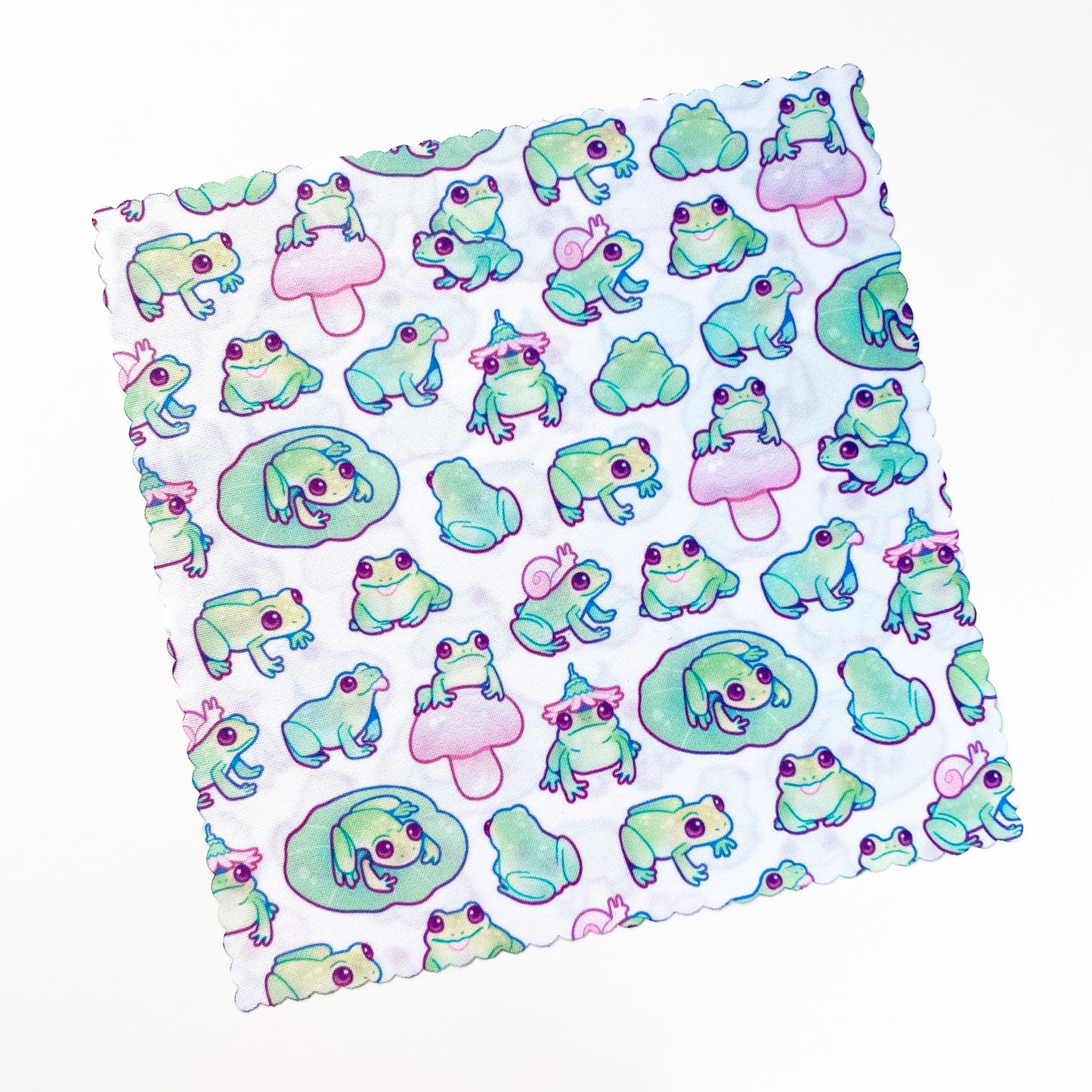 the full pattern of little frogs!