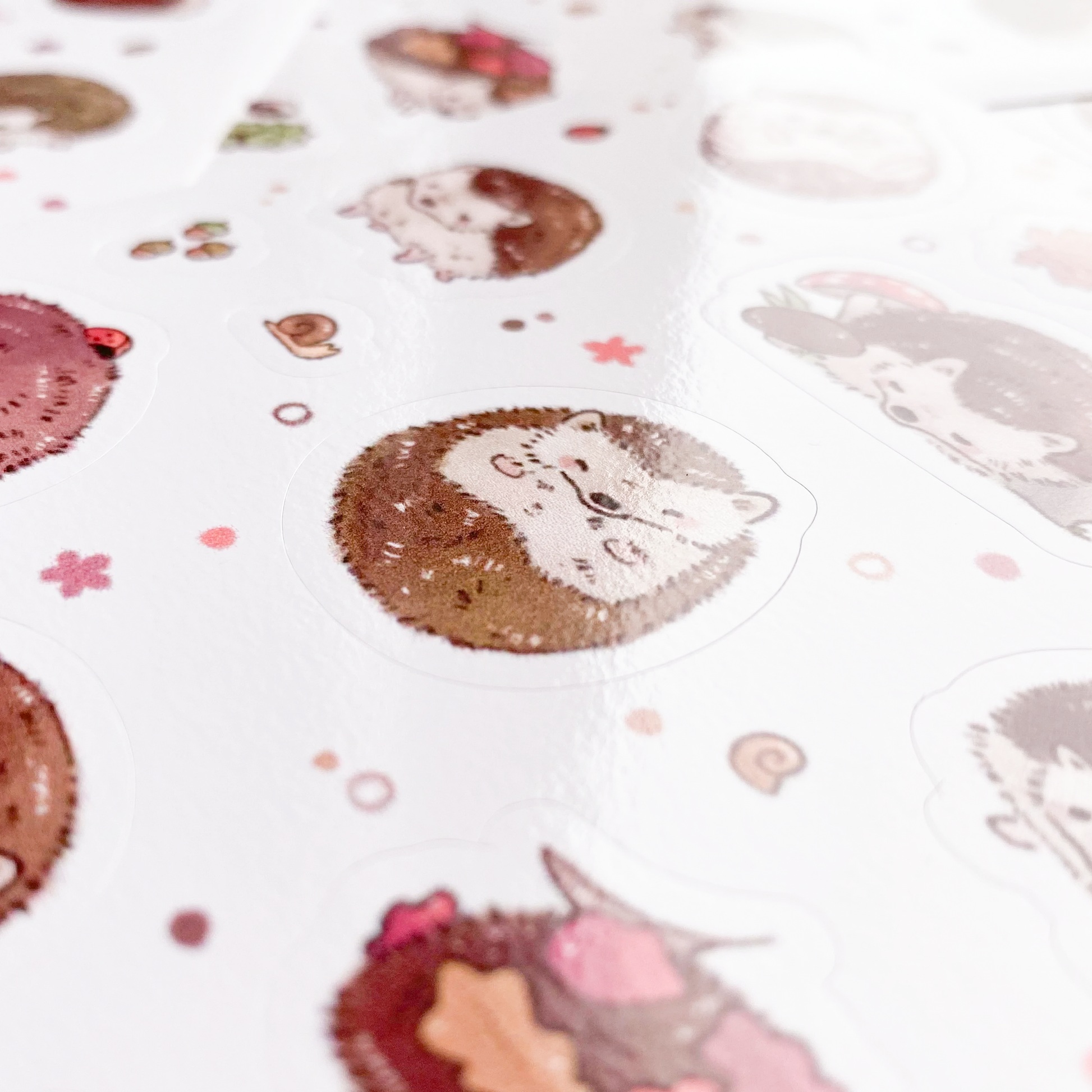 A close-up of the sheet, showing the texture of the glossy vinyl and the good print quality.