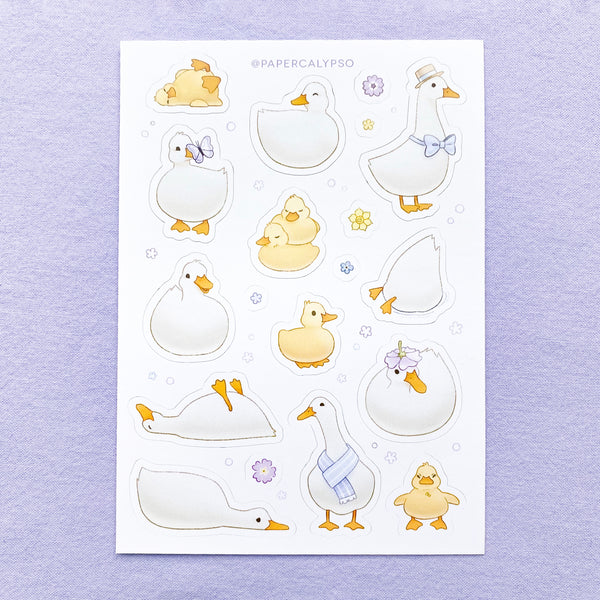 farm duck sticker sheet – PaperCalypso