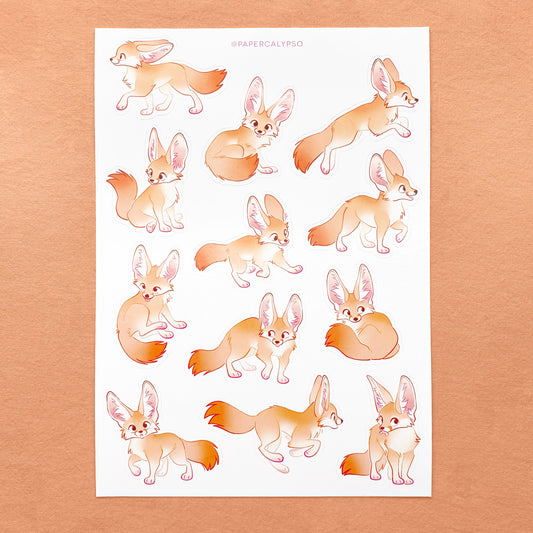 fennec sticker sheet