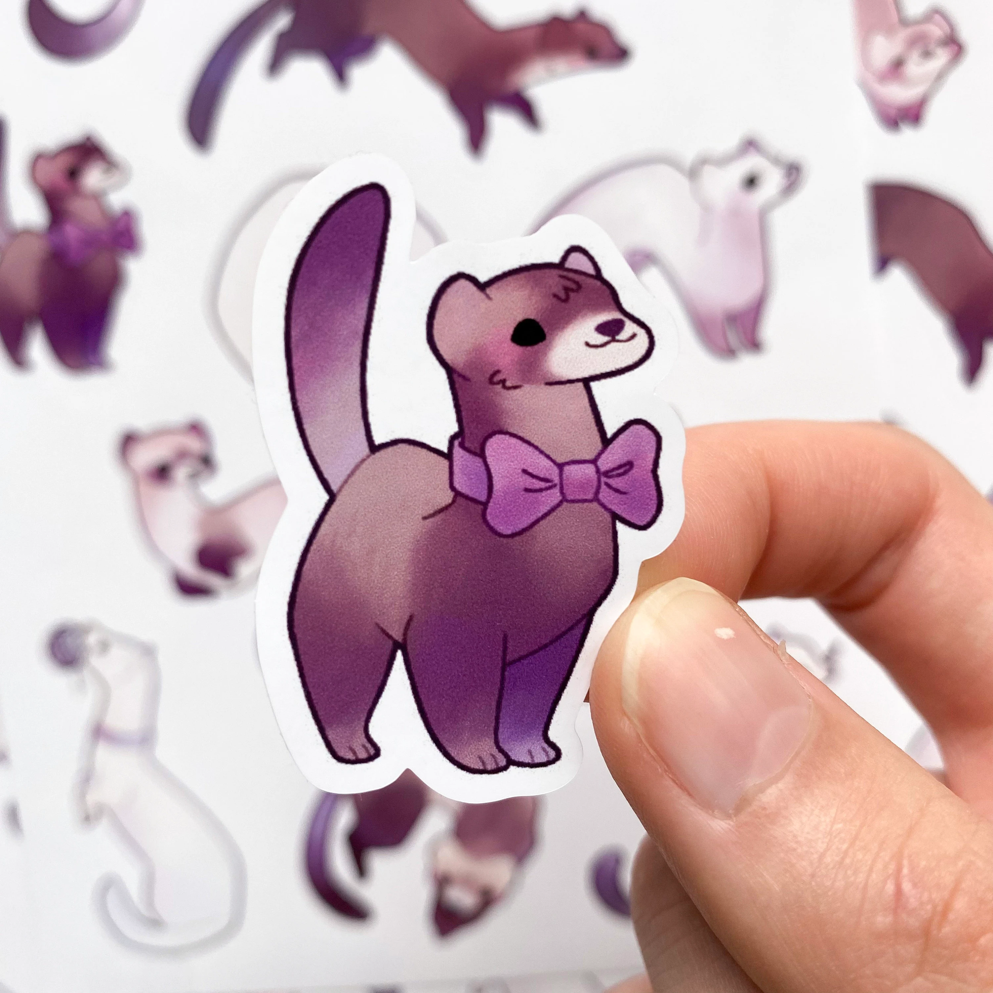 ferret sticker sheet