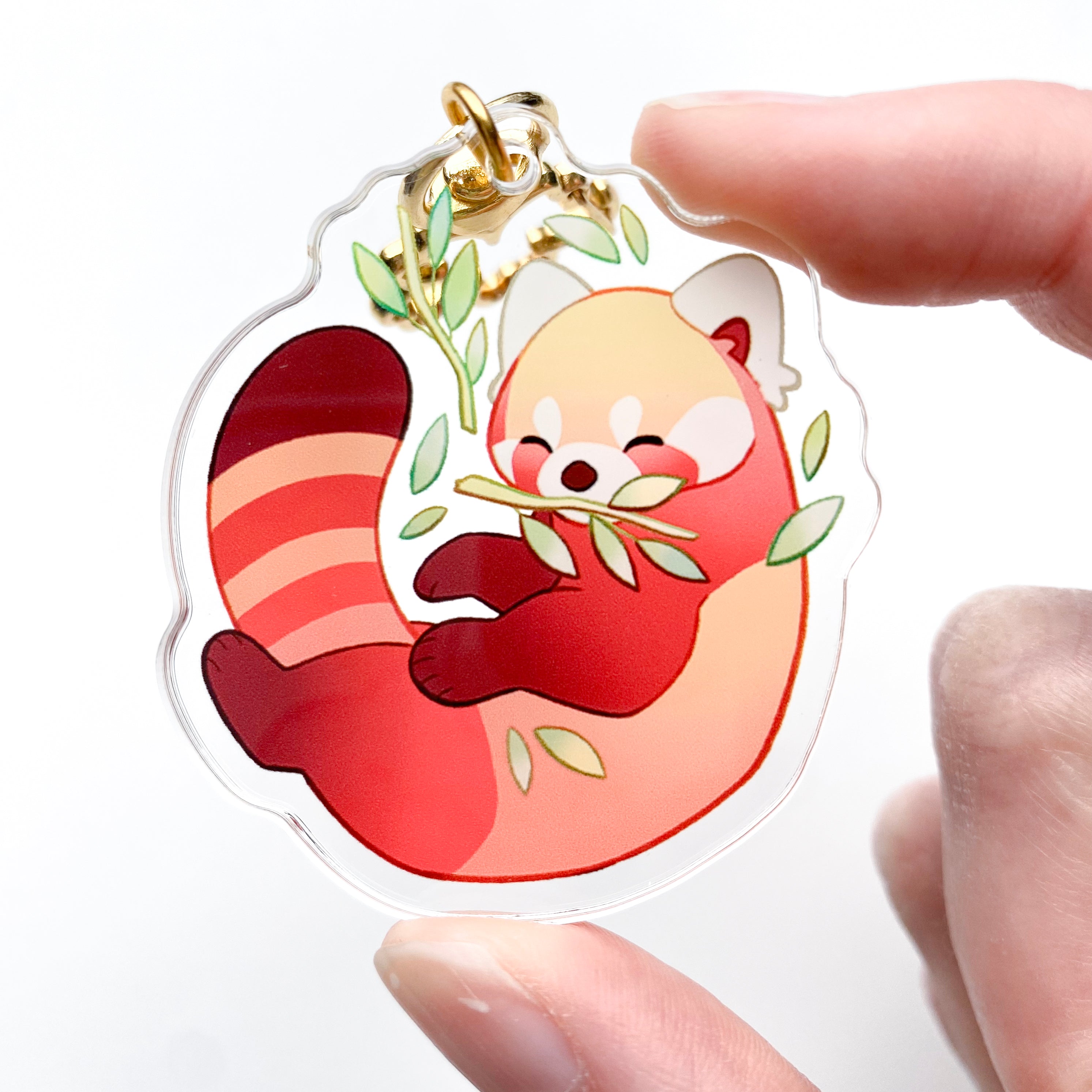 red panda keychain