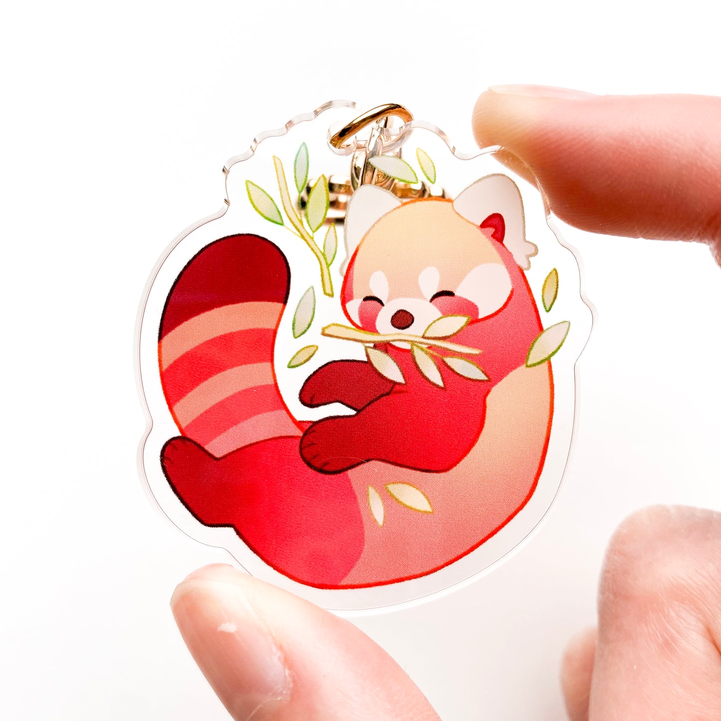 red panda keychain