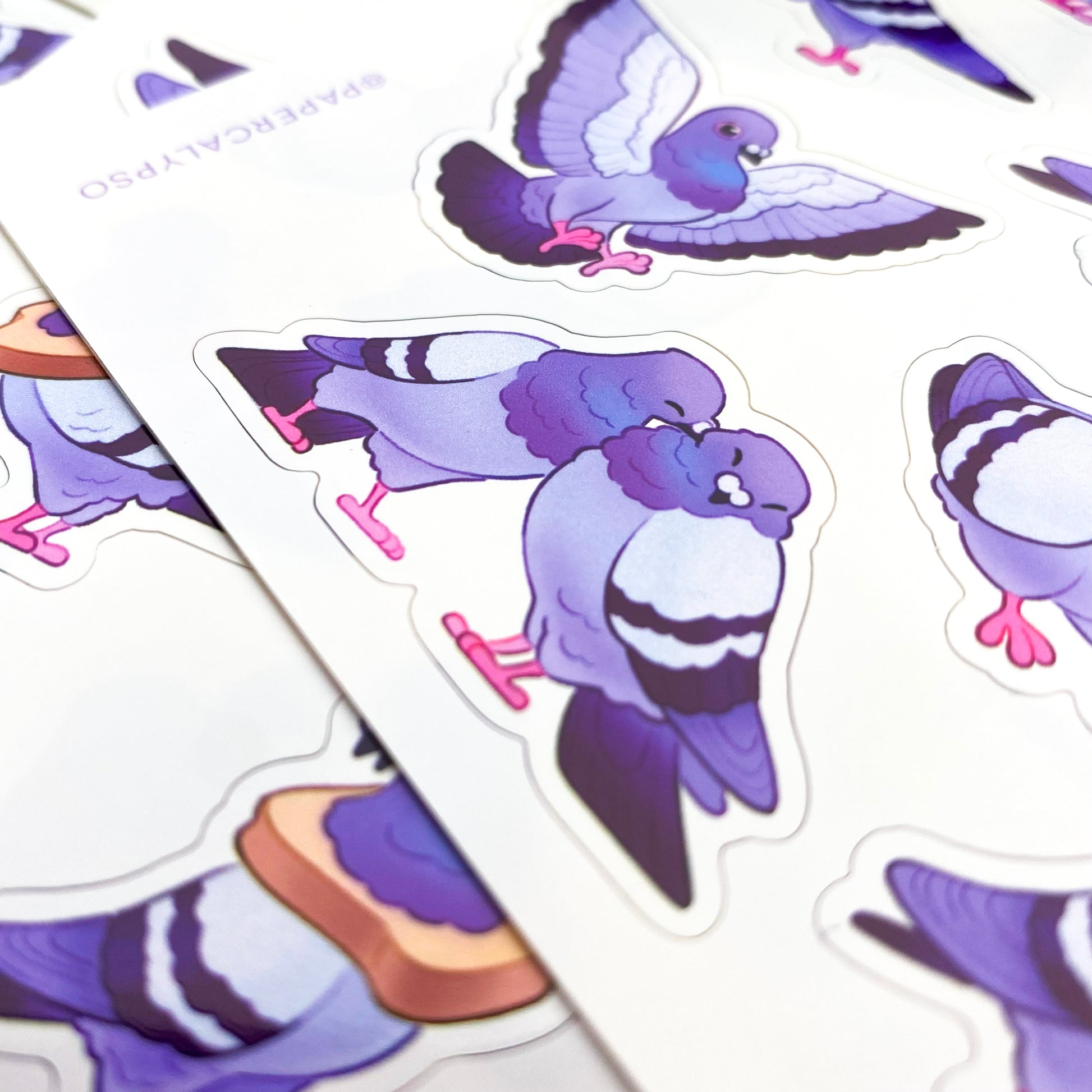 A close-up of the sheet, showing the texture of the glossy vinyl and the good print quality. The colours are nice and saturated.