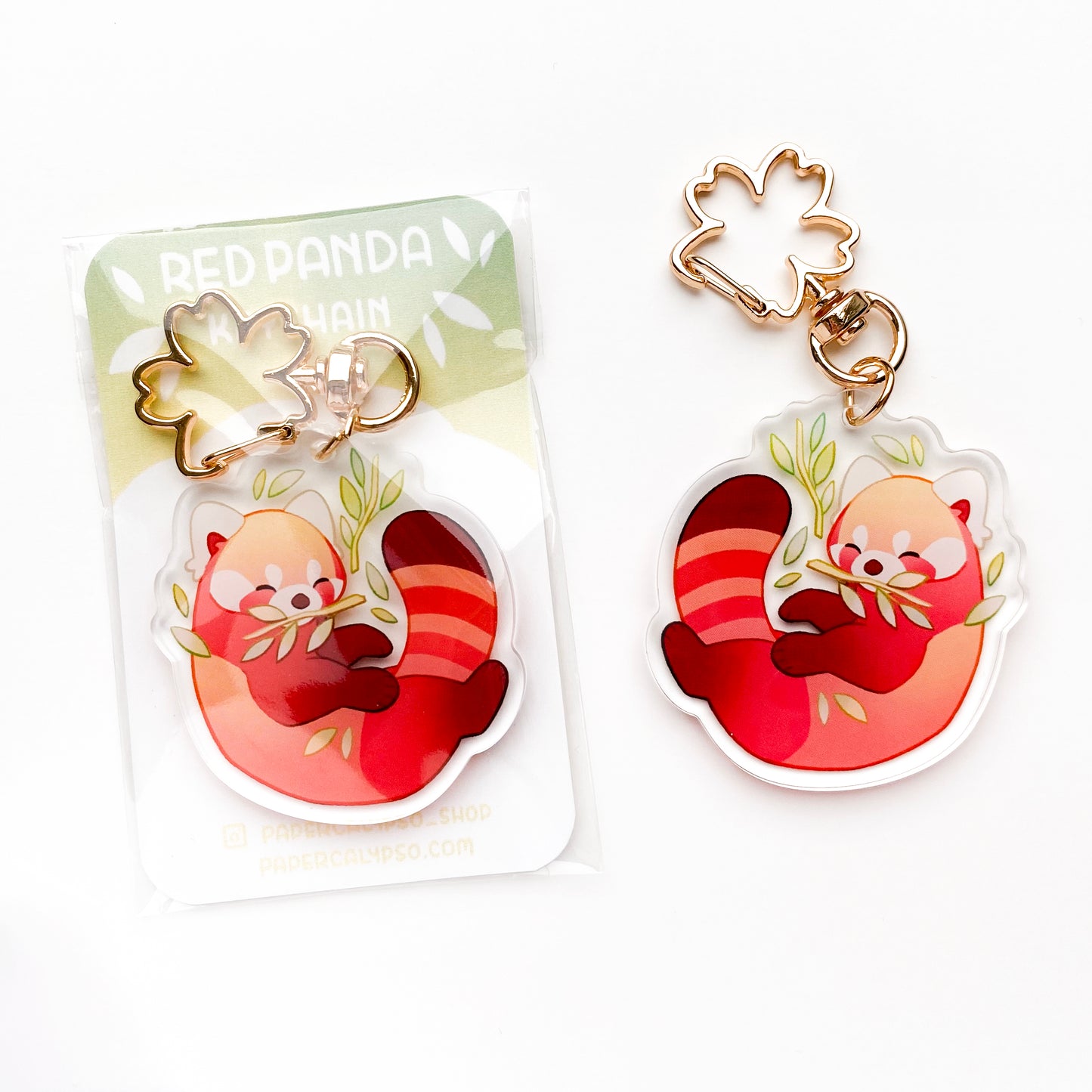 red panda keychain